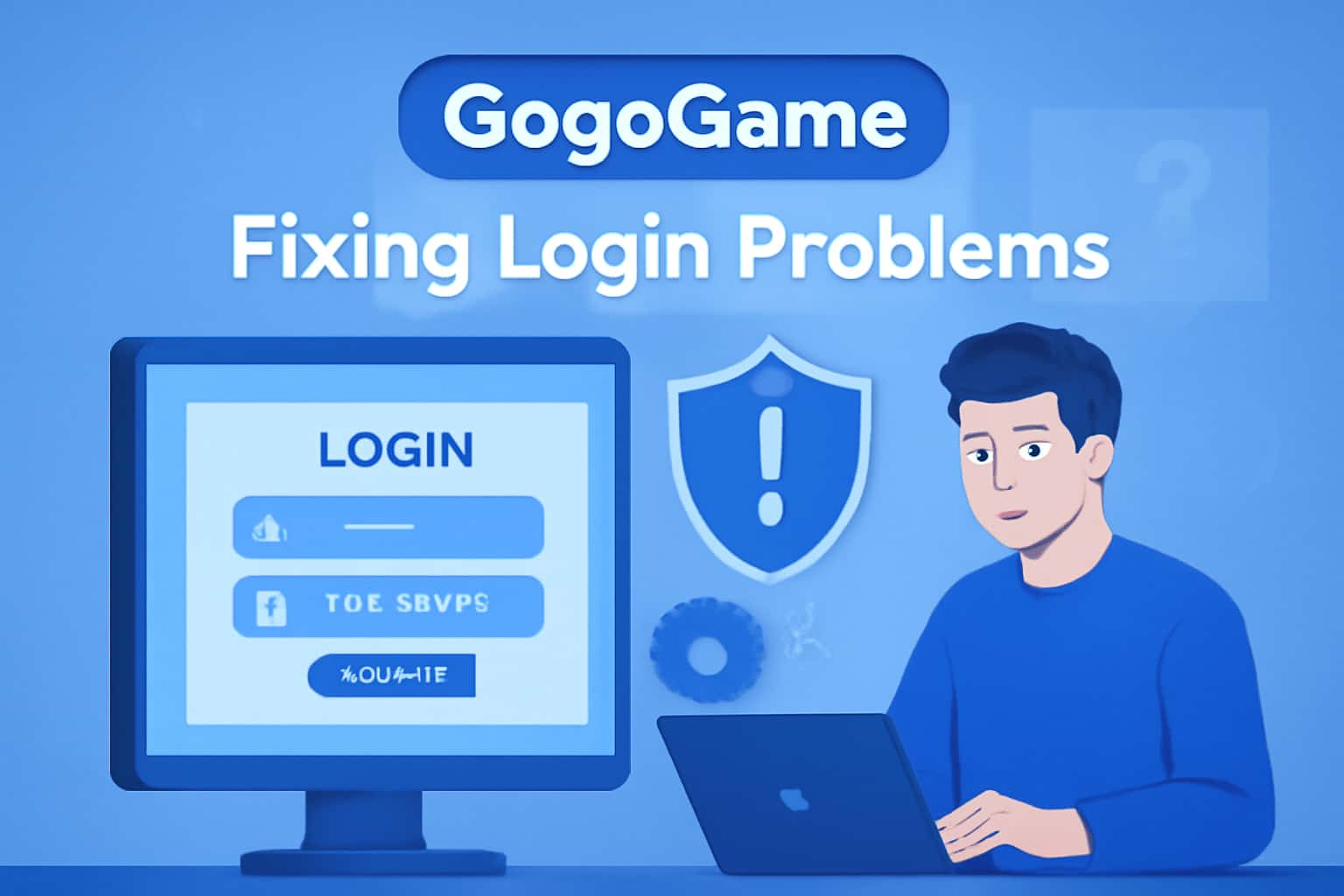 An informative graphic about resolving GogoGame login issues.