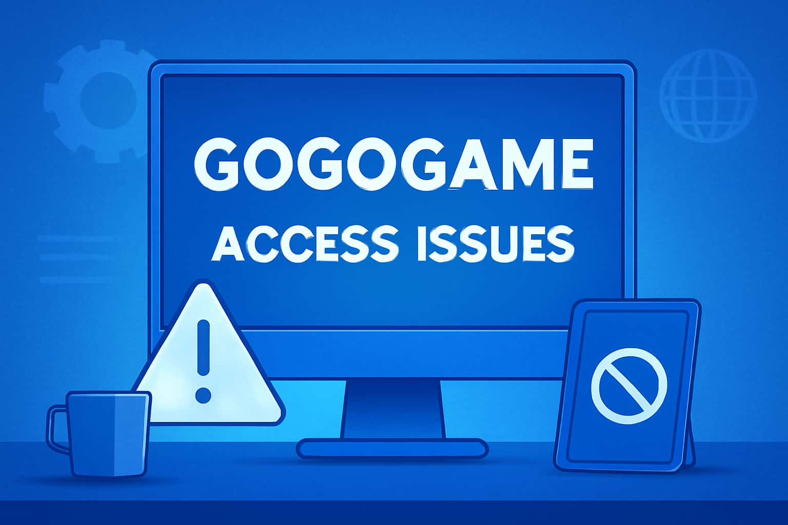 An informative visual regarding access issues related to GogoGame.