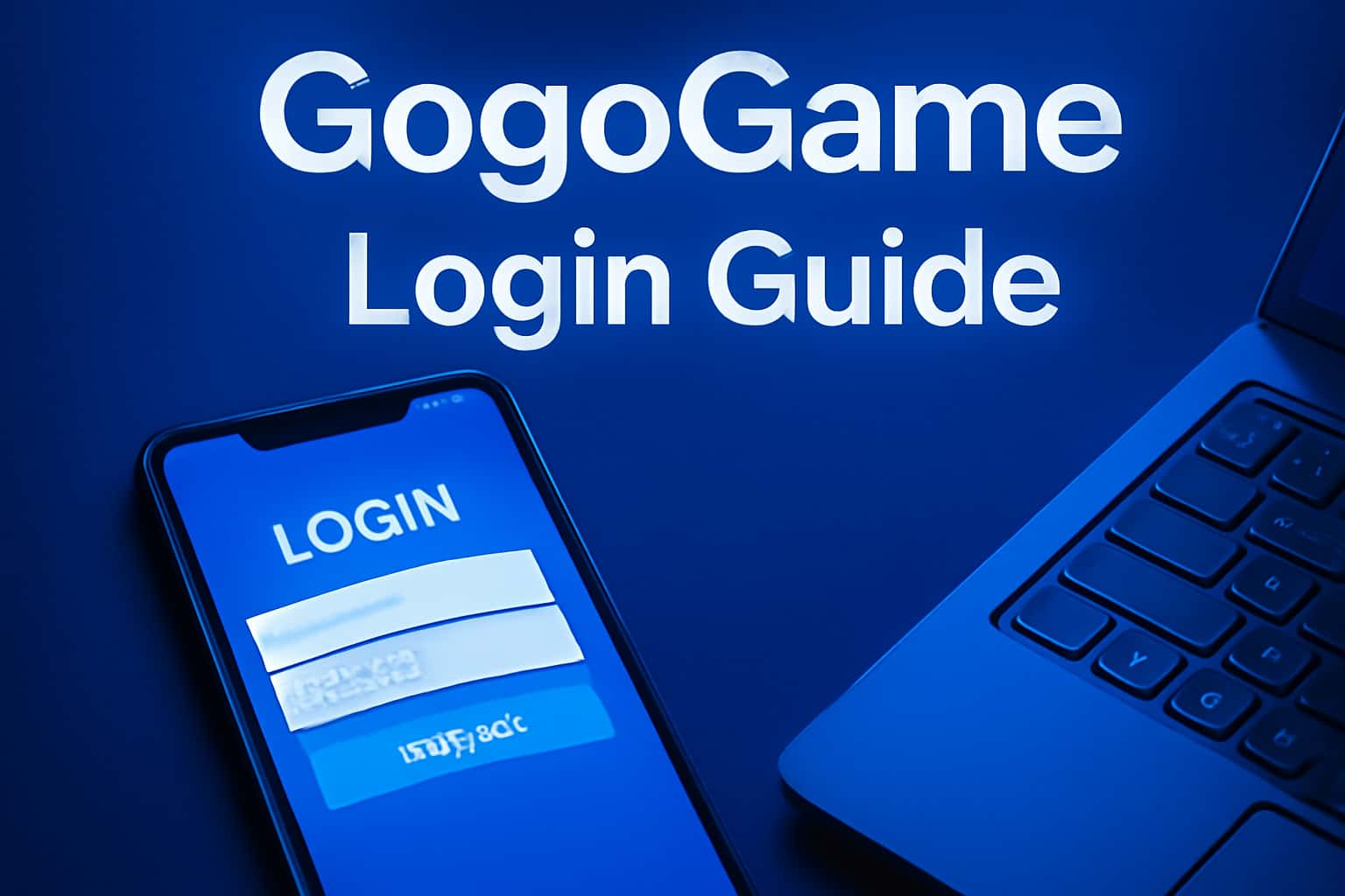 An informative scene depicting the GogoGame Login Guide with futuristic design elements.