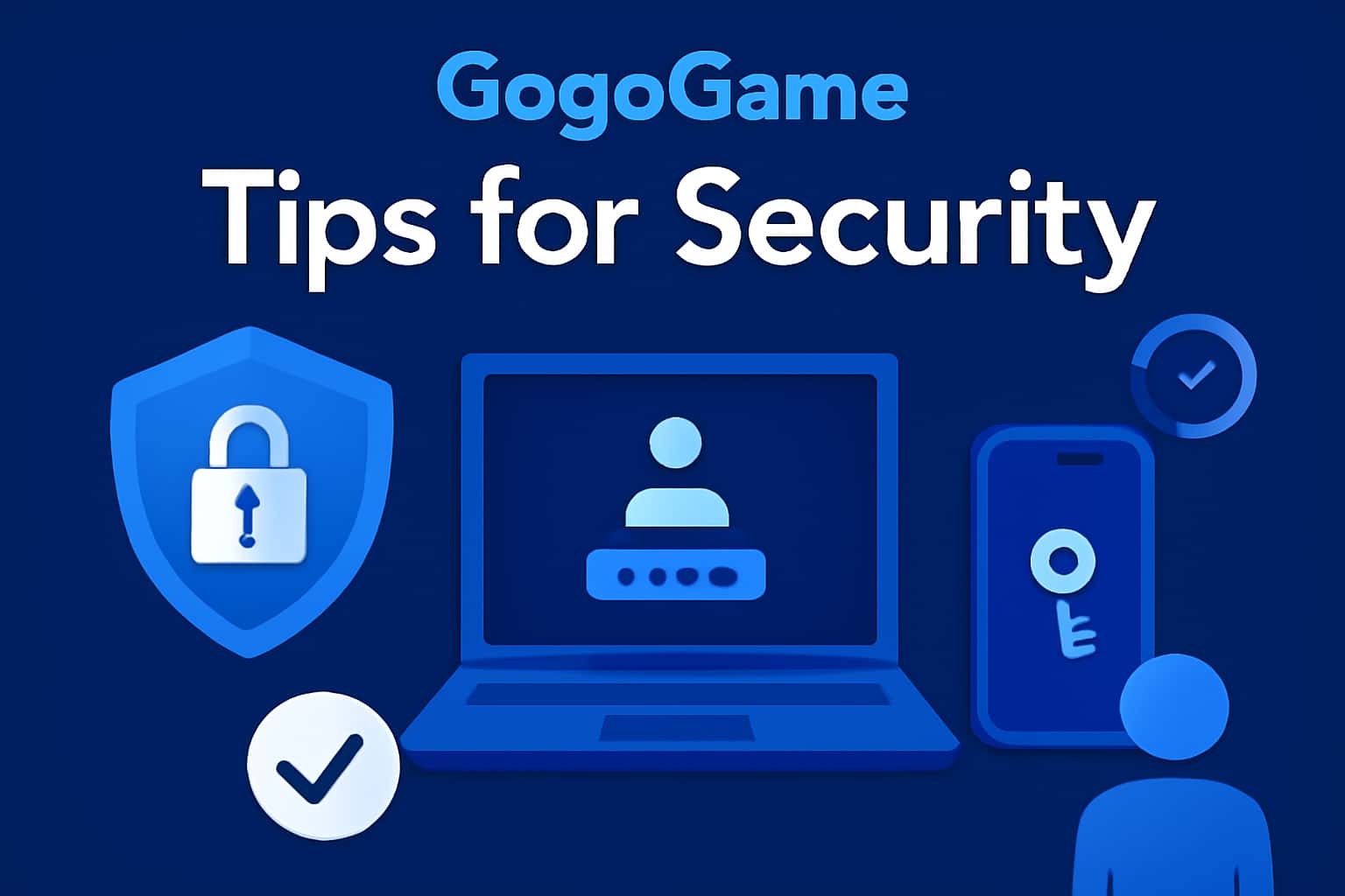 An illustrative scene highlighting security tips for GogoGame.