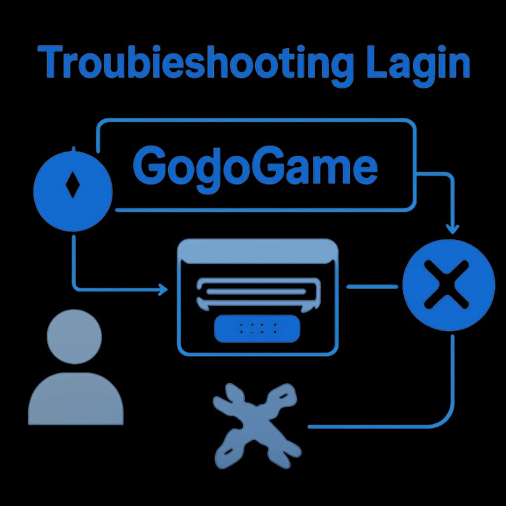 An educational diagram illustrating common GogoGame login challenges.